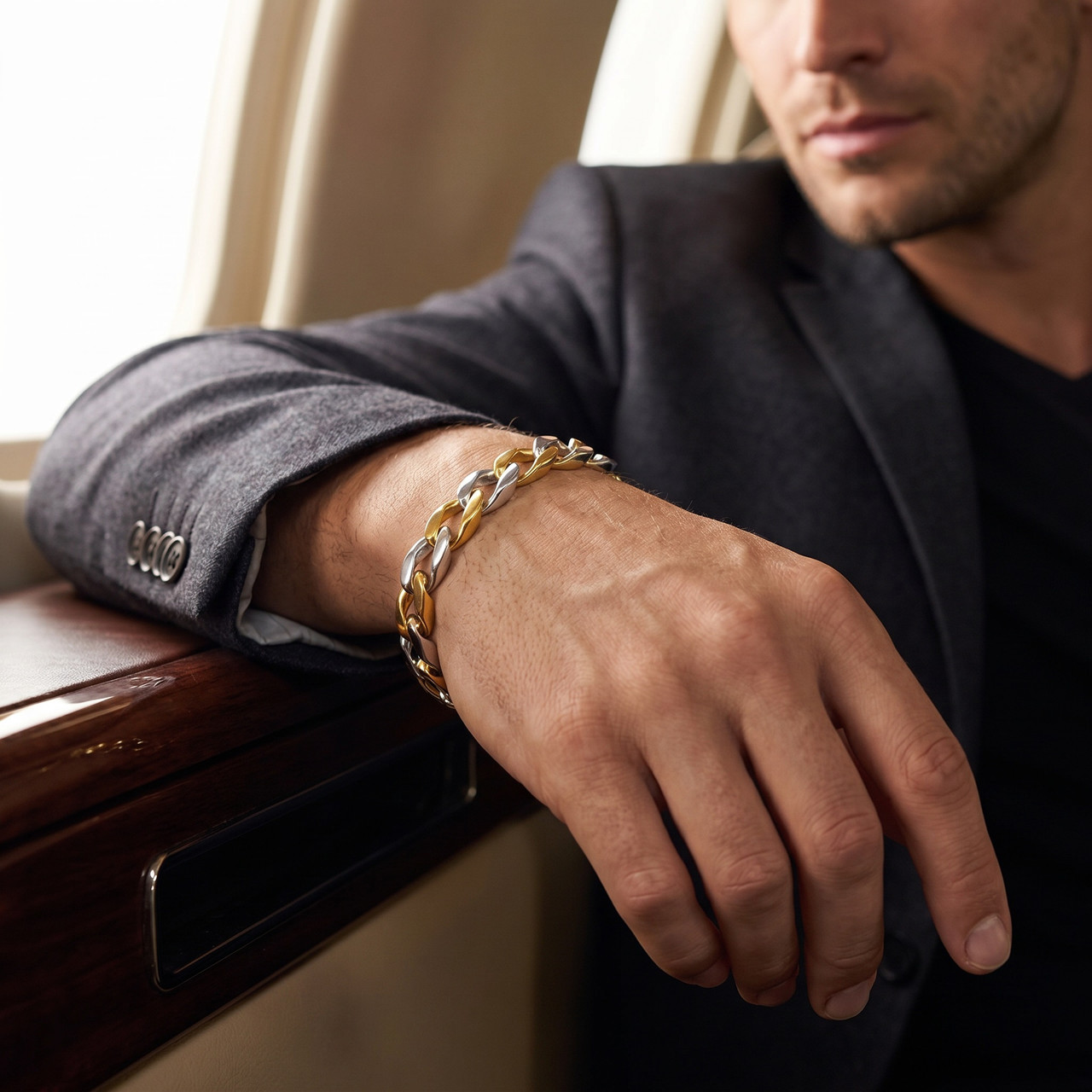 Men's Cuban Link 14k Gold (45gram) or Platinum (72gram) 8mm Bracelet 8.25"