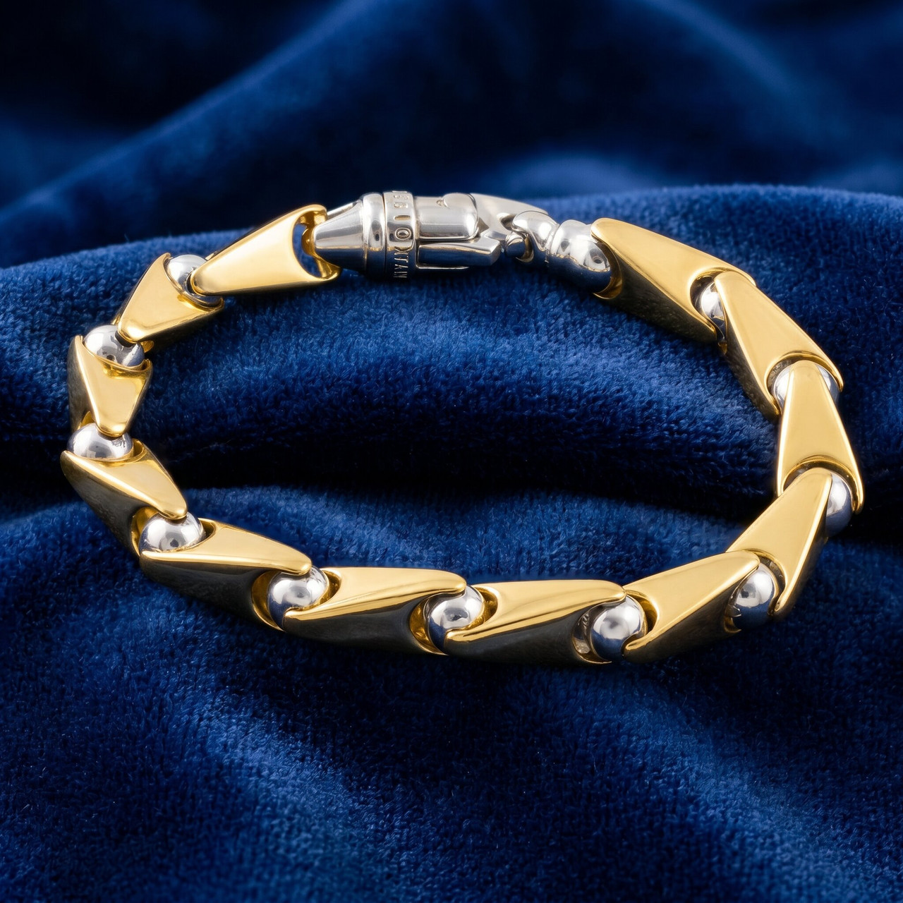 Men's Link 14k Gold (75gram) or Platinum (120gram) 8.5mm Bracelet 8.5"