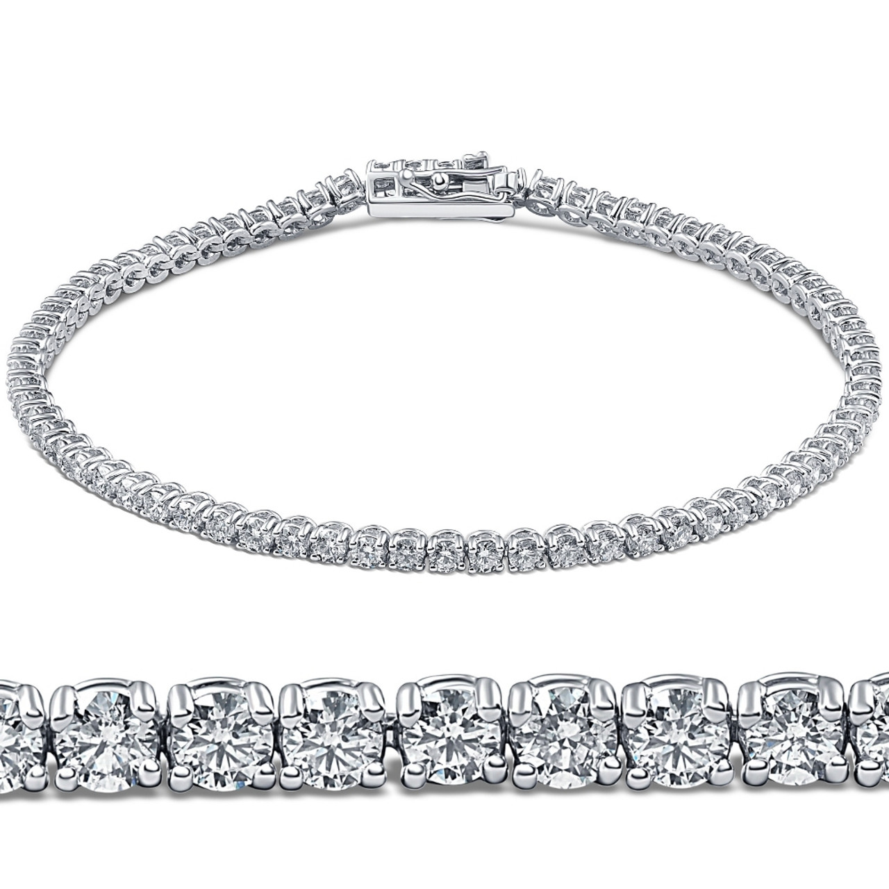 Round cut store tennis bracelet