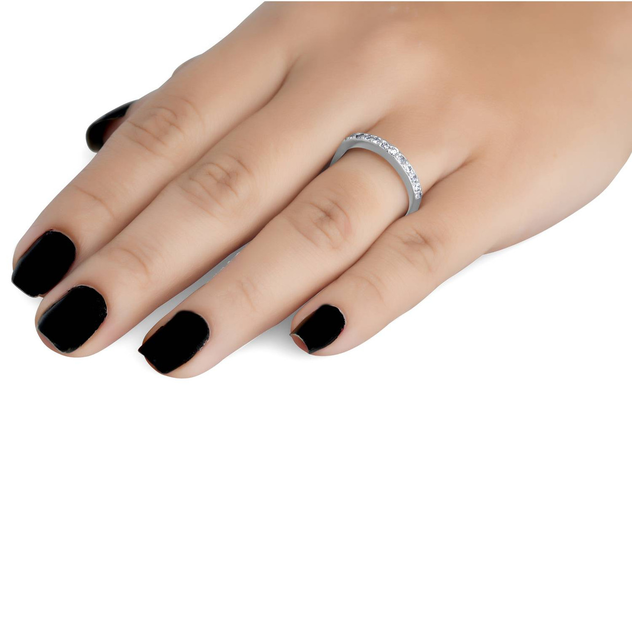 1/2ct Diamond Wedding Ring White Gold Anniversary (G-H, I1)