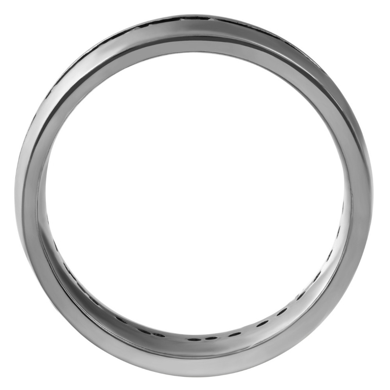 Men's 1 1/2Ct Channel Set Polished Black Gold Diamond Eternity Ring 7mm 14k Gold (Black, I2-I3) Men's 1 1/2Ct Channel Set Polished Black Gold Diamond Eternity Ring 7mm 14k Gold (Black, I2-I3)