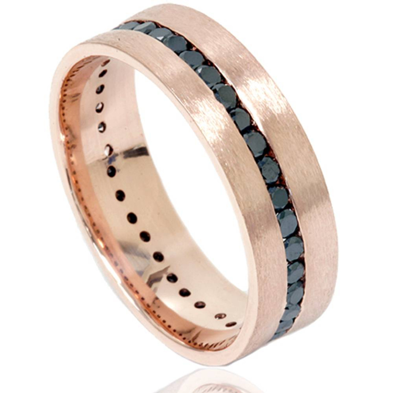 Chess Couple Rings in Platinum & Rose Gold with Single Diamonds JL PT 1114 Men's Band Only