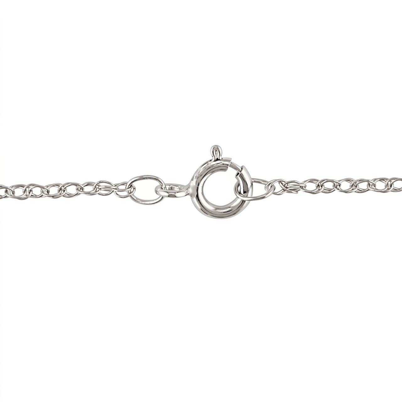 1 1/4ct Lab Grown Diamond Round Solitaire Pendant 14K White Gold Necklace (F-G, VS)