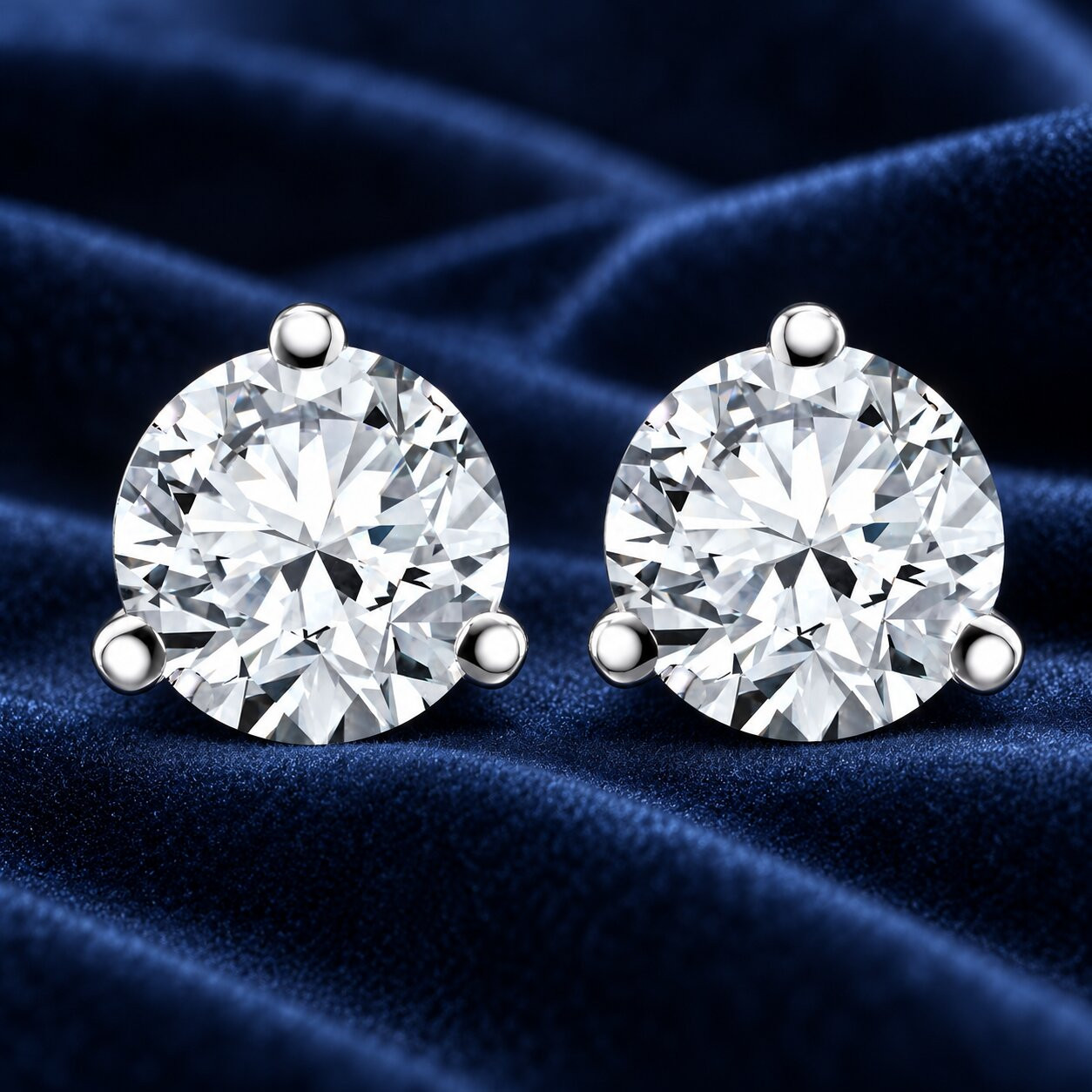 3/4 ct TDW Lab Grown Diamond Martni Studs Lab Grown (F-G, SI)