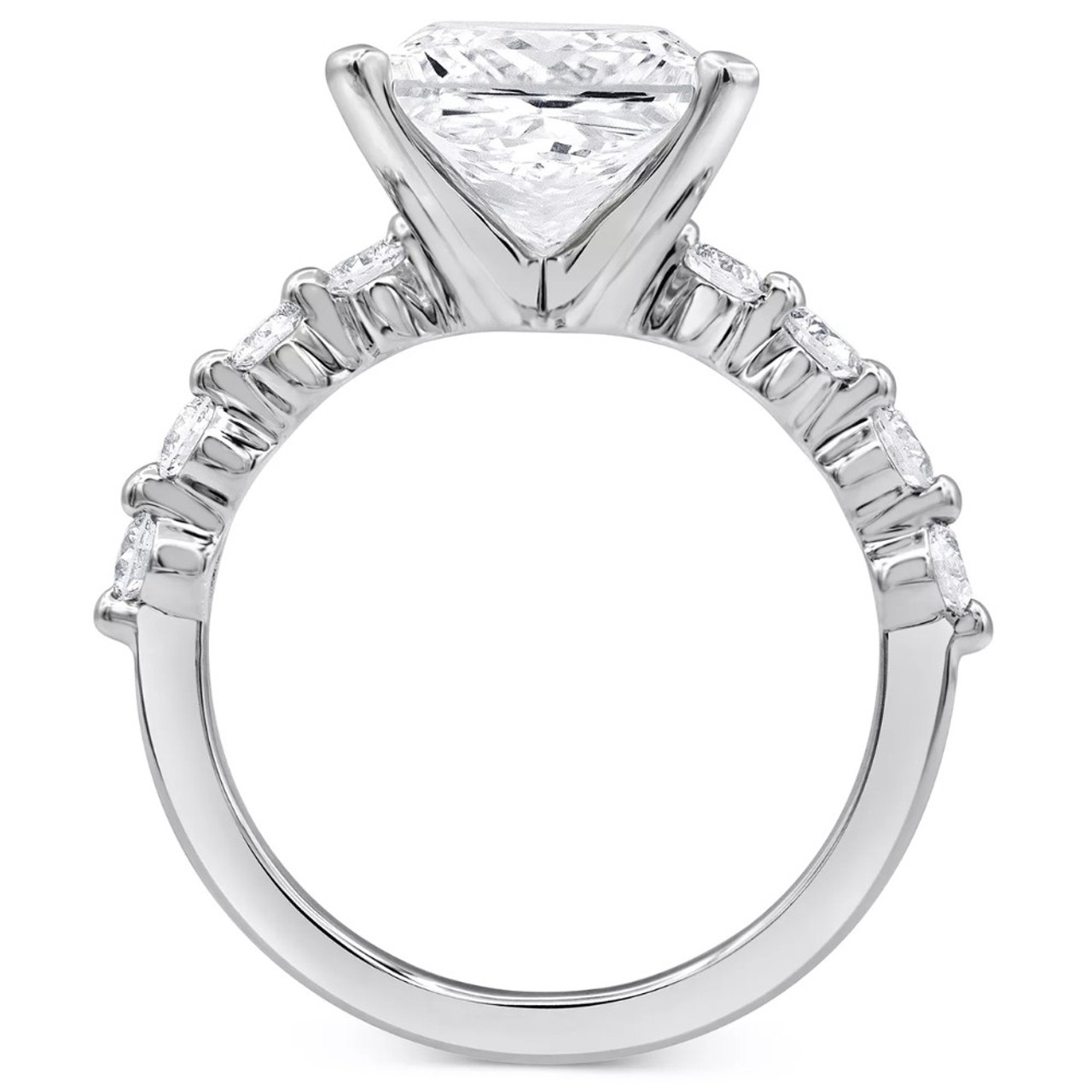 3Ct Princess Cut Diamond Engagement Ring 14k White Gold Lab Grown (G-H, VS) 3Ct Princess Cut Diamond Engagement Ring 14k White Gold Lab Grown (G-H, VS)