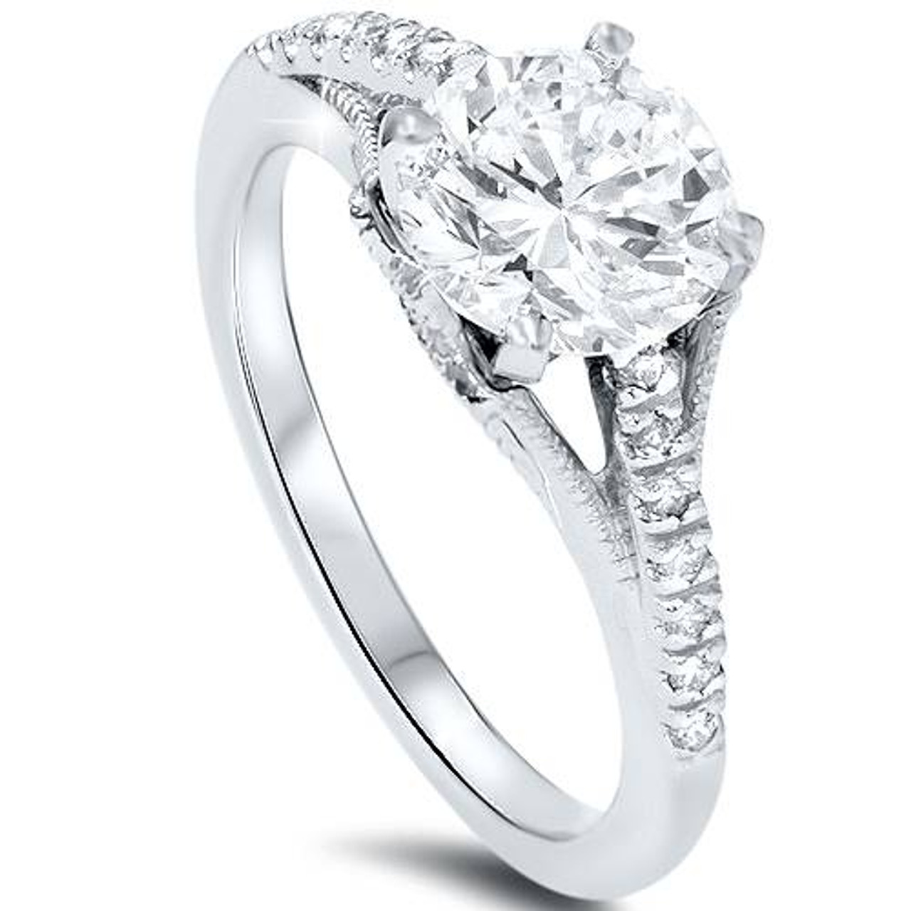 7/8ct Vintage Diamond Engagement Ring 950 Platinum