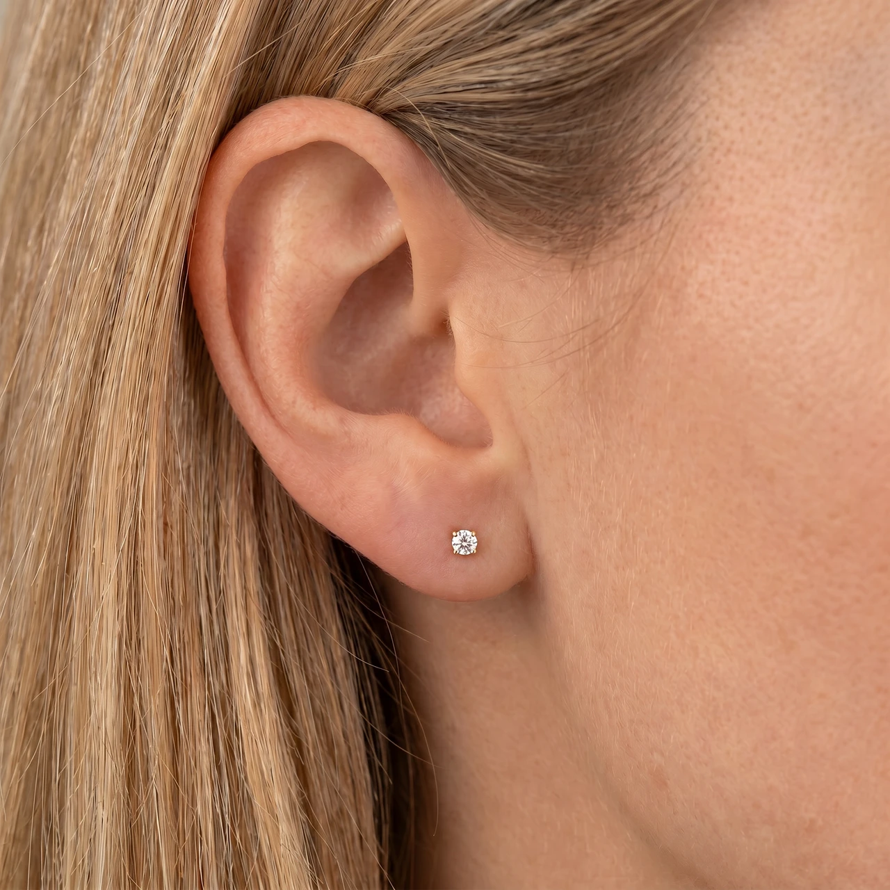 1/5ct Diamond Studs 14K Yellow Gold (J-K, I2-I3)