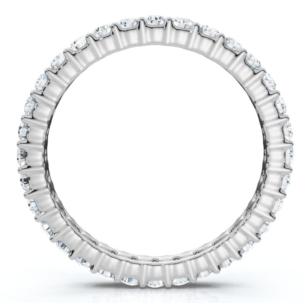 1ct Prong Diamond Eternity Ring 14K White Gold (G-H, SI)