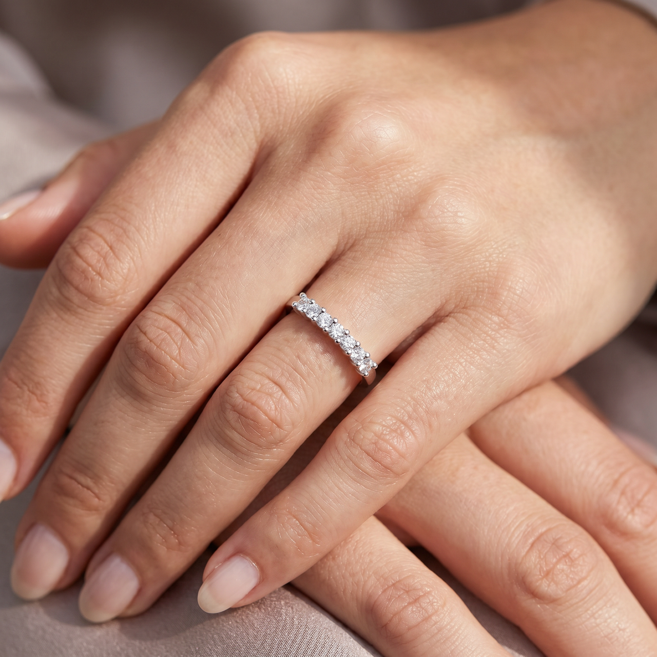 1/2ct Diamond Wedding Ring 14K White Gold (H-I, I1)