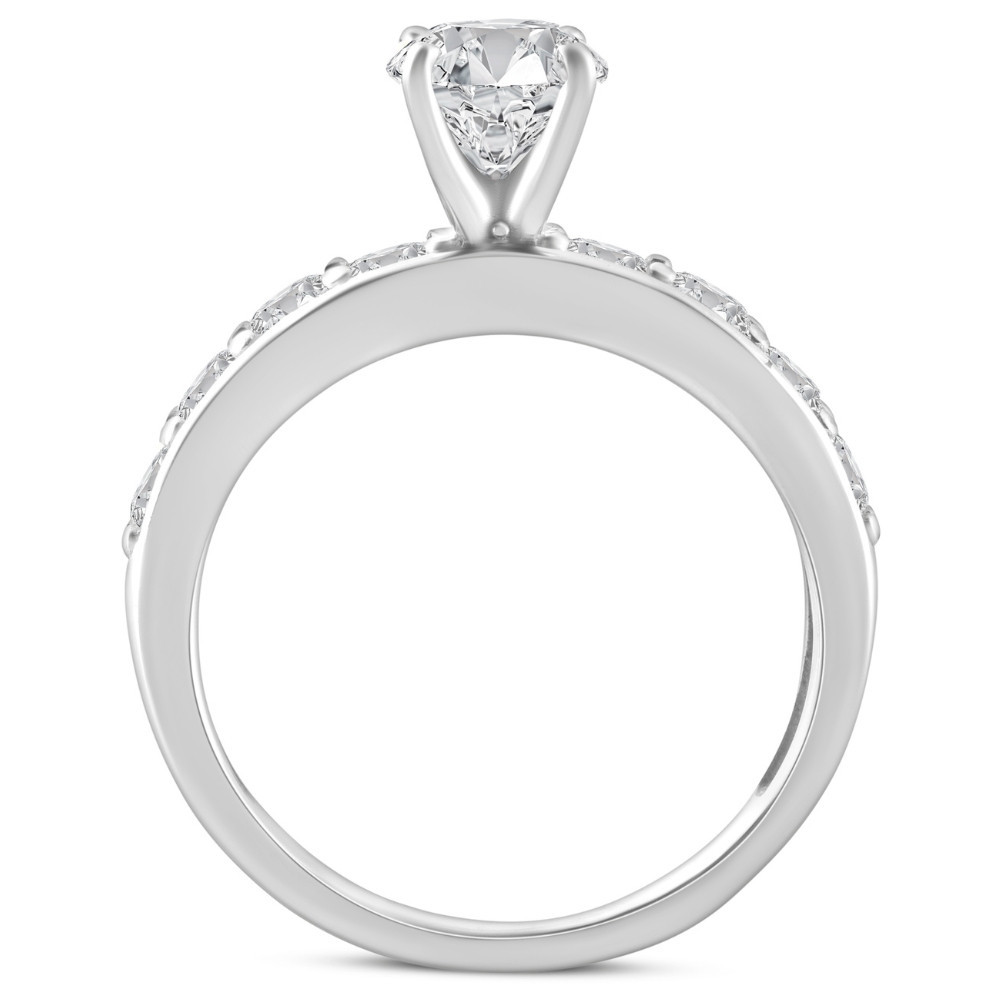3Ct TW Diamond Engagement & Wedding Ring Set 14k White or Yellow Gold (G-H, SI)