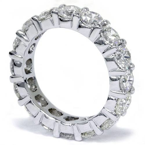 5ct Prong Diamond Eternity Ring 14K White Gold (H-I, I1)