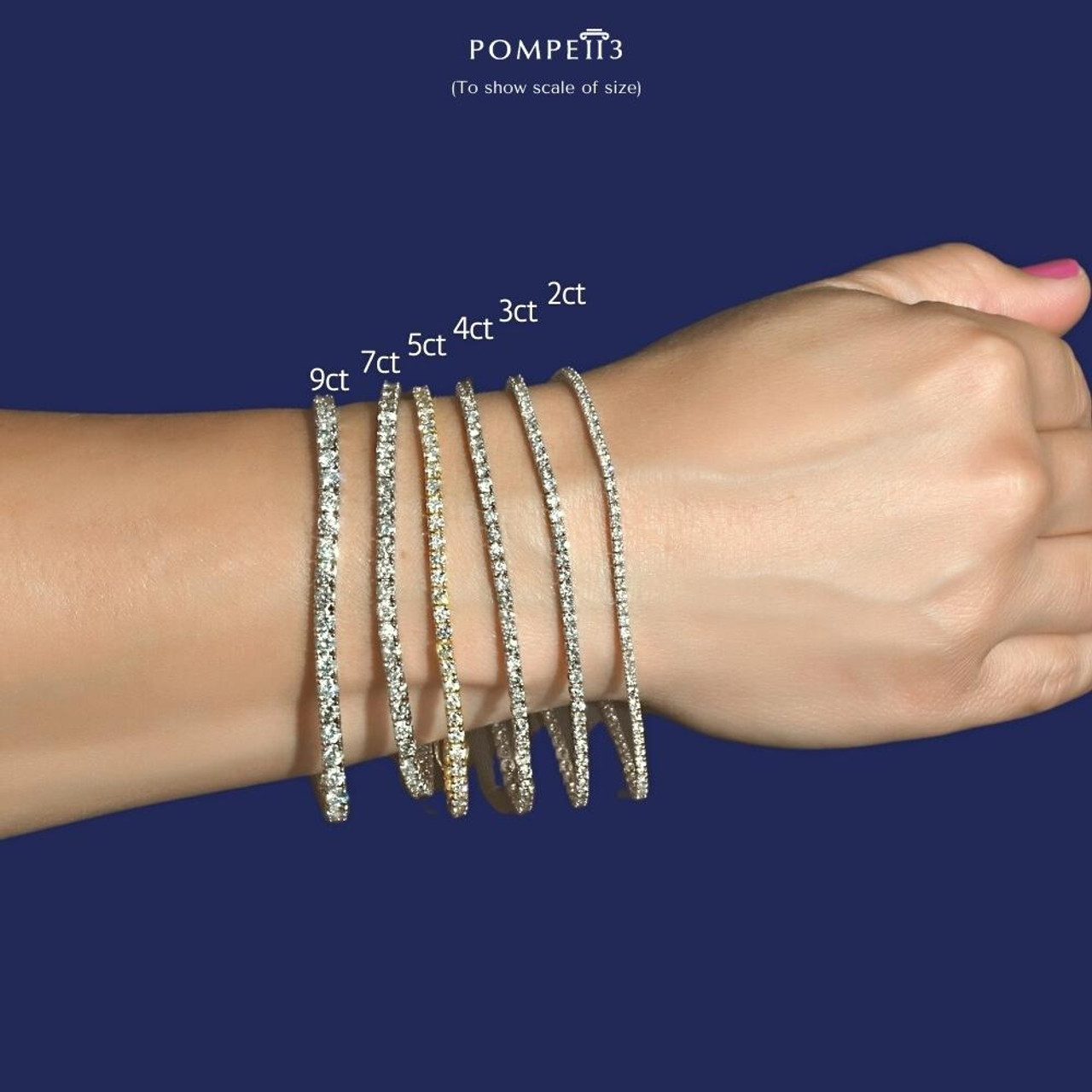14k White Gold 4ct. Diamond 4 Prong Tennis Bracelet - Classic Quality —  Cirelli Jewelers