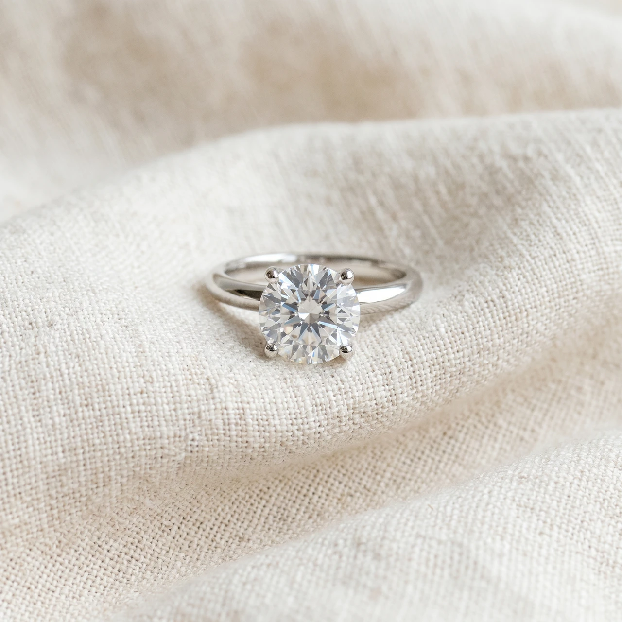 1 Carat Halo Diamond Studs 14K White Gold (H-I, I1)