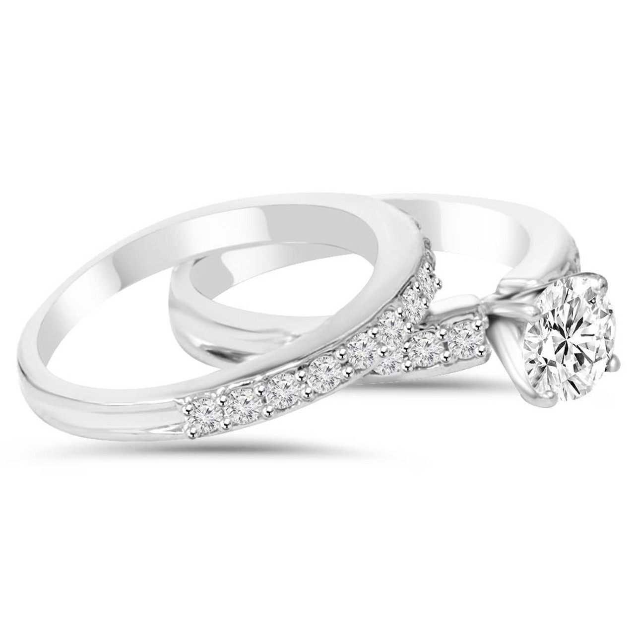 1-1/3 Carat T.W. (I2 clarity, H-I color) Brilliance Fine Jewelry Oval cut Diamond  Engagement Ring in 10kt White Gold, Size 7 - Walmart.com