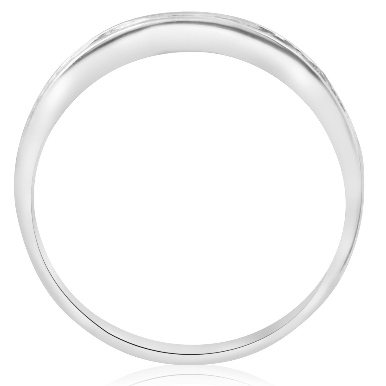 1/4ct Diamond Wedding Ring 14K White Gold (G-H, I2-I3)