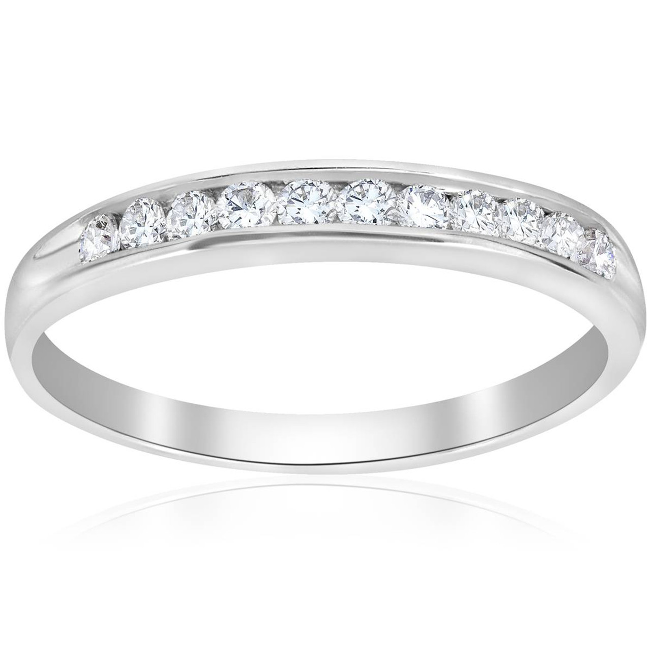 1/4ct Diamond Wedding Ring 14K White Gold