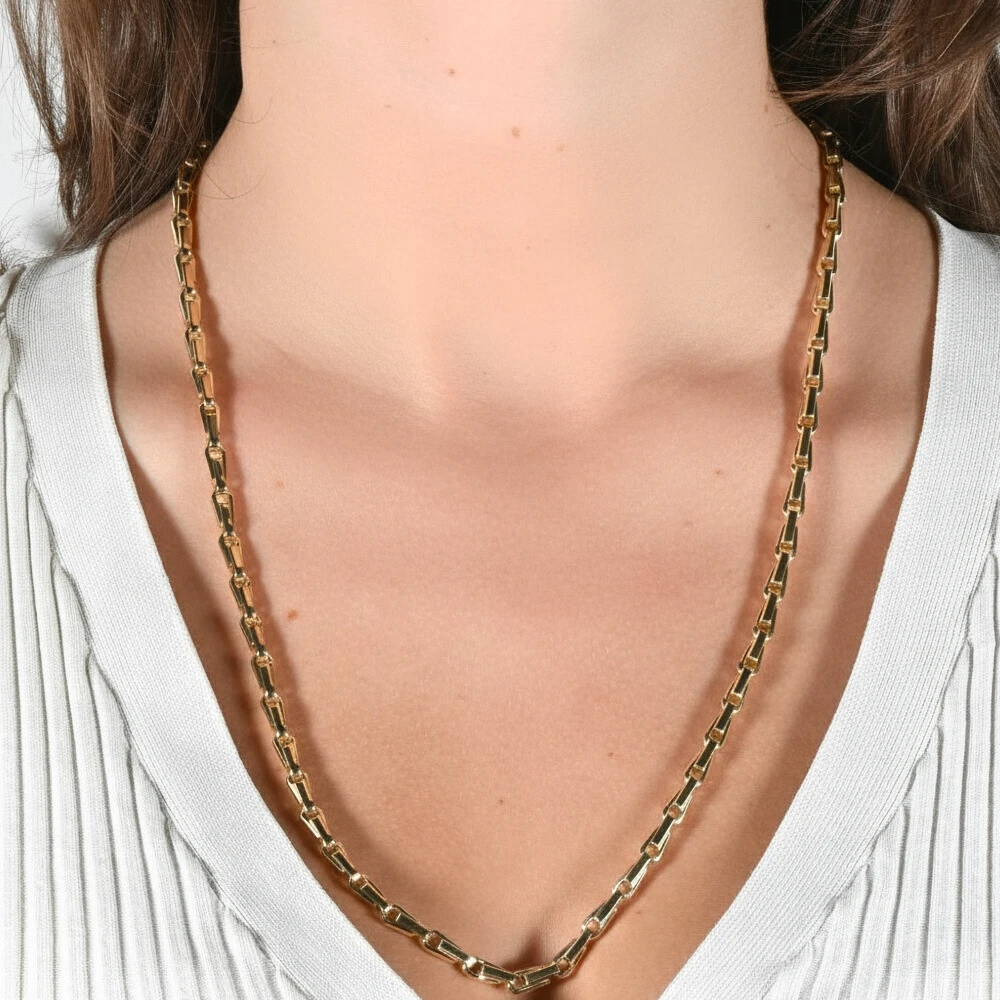 14k Yellow Gold Women's 24" Chain Necklace 15 Grams 4.5mm Thick