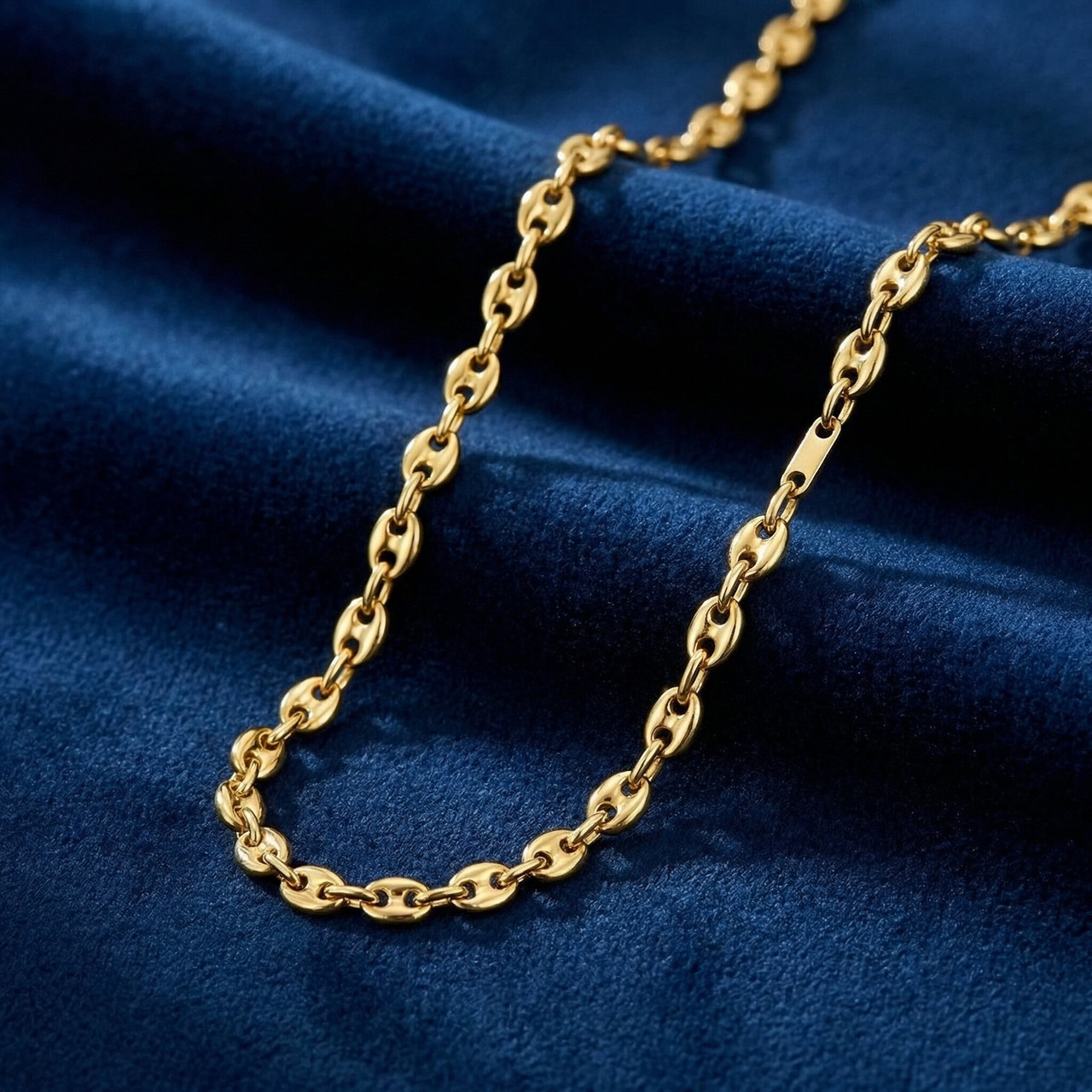 14k Yellow Gold Women's 22" Marine Chain Necklace 14.2 Grams 5.5mm Thick
