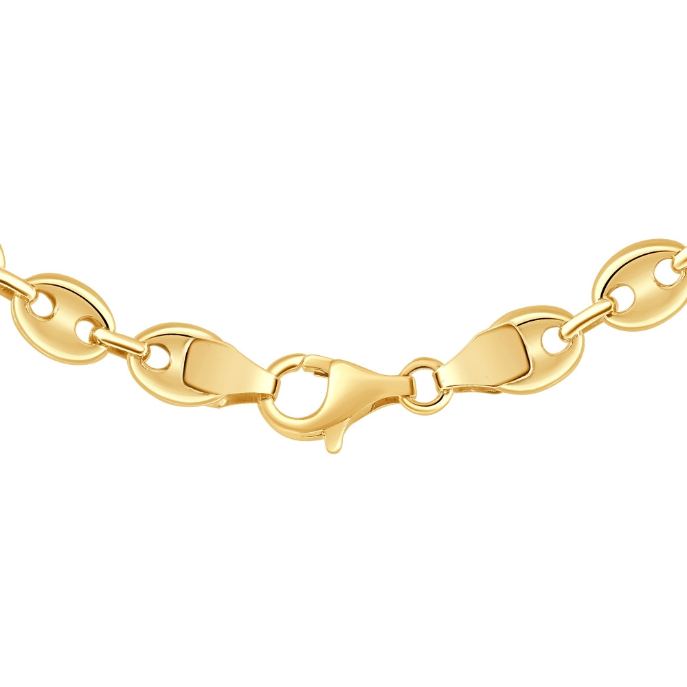 14k Yellow Gold Mariner Women's 24" Chain Necklace 22 Grams 7mm Thick