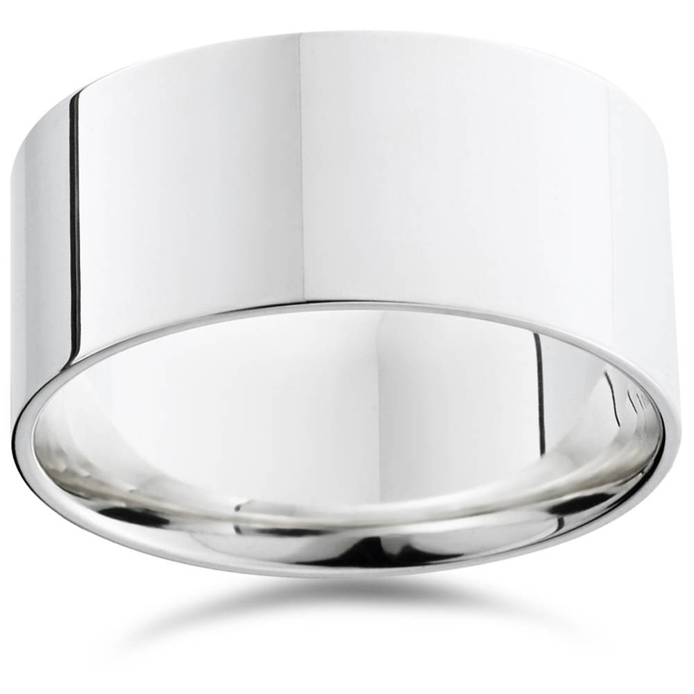 9mm Flat High Polished Wedding Band 950 Platinum