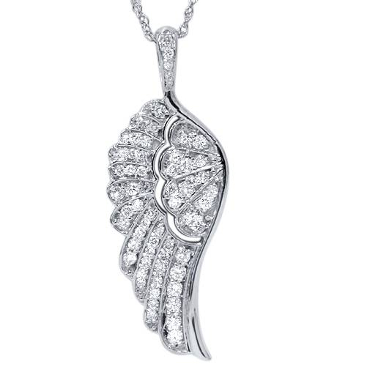 Lovebright ANGEL WING HEART DIAMOND NECKLACE 001-160-06449 | Dondero's  Jewelry | Vineland, NJ