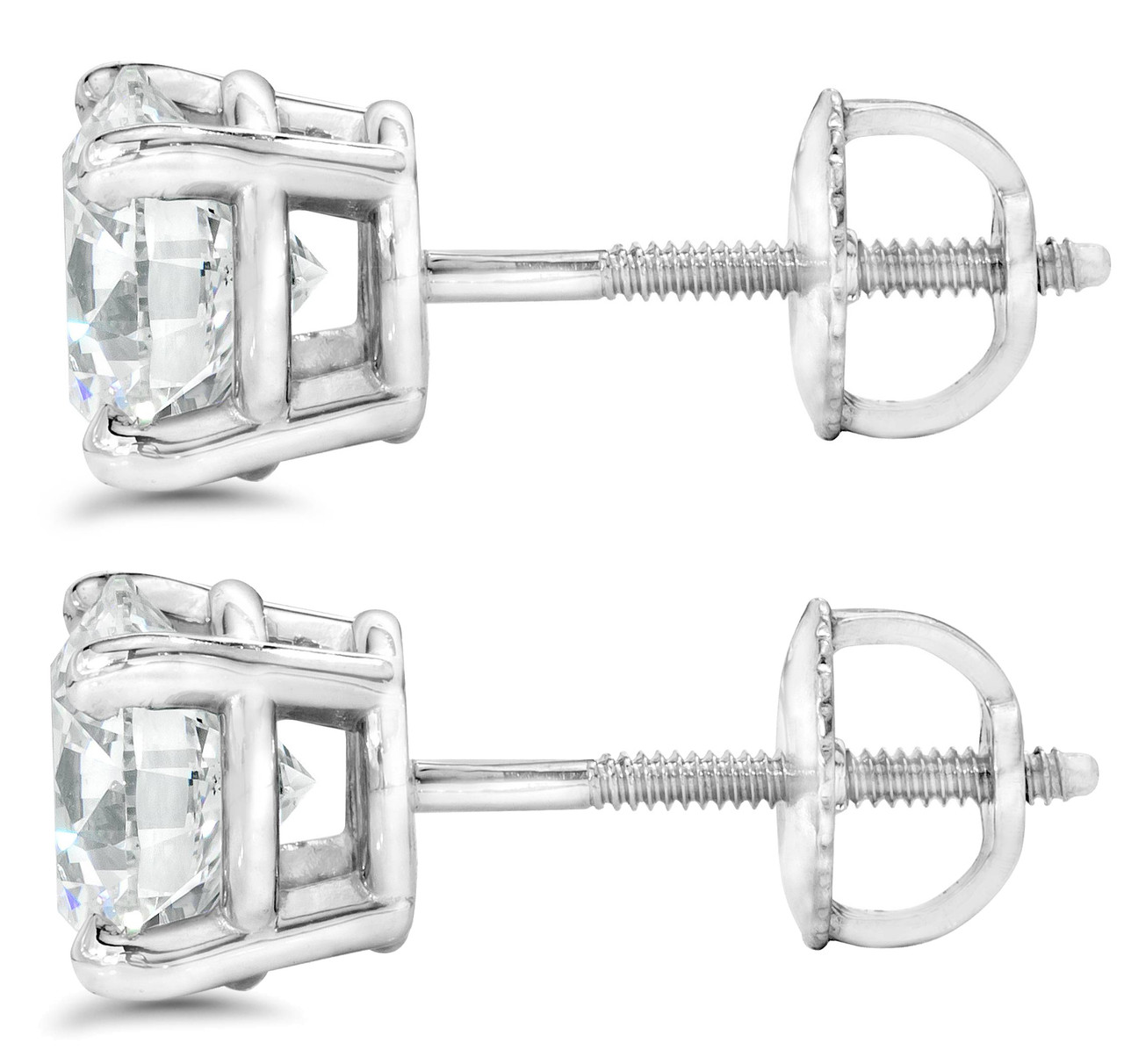 Screw Earring Backs For Diamond Studs - Temu