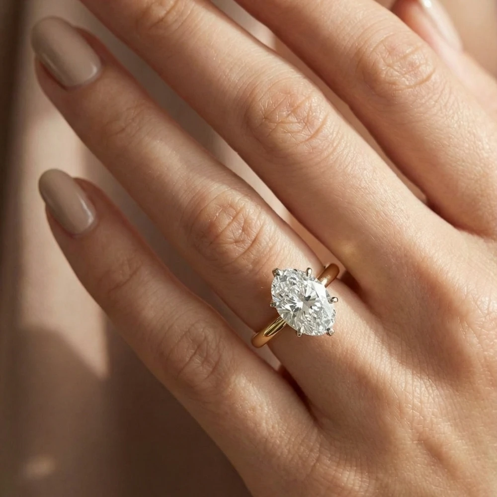 14k Gold Solitaire Ring