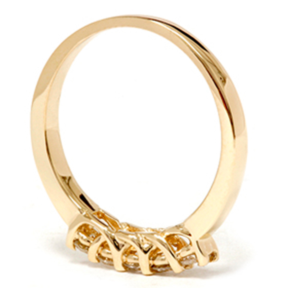 Yellow Gold 1/2ct 14K Diamond Wedding Guard Ring (G-H, I1)