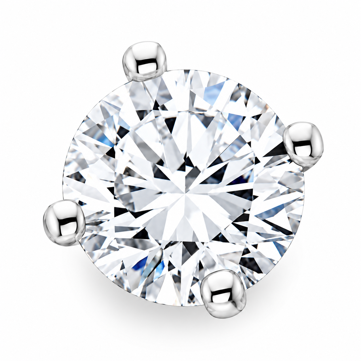 1/2 - 2 Ct Single Diamond Stud in 14k Gold One Earring Lab Grown (G-H, VS2-SI1)