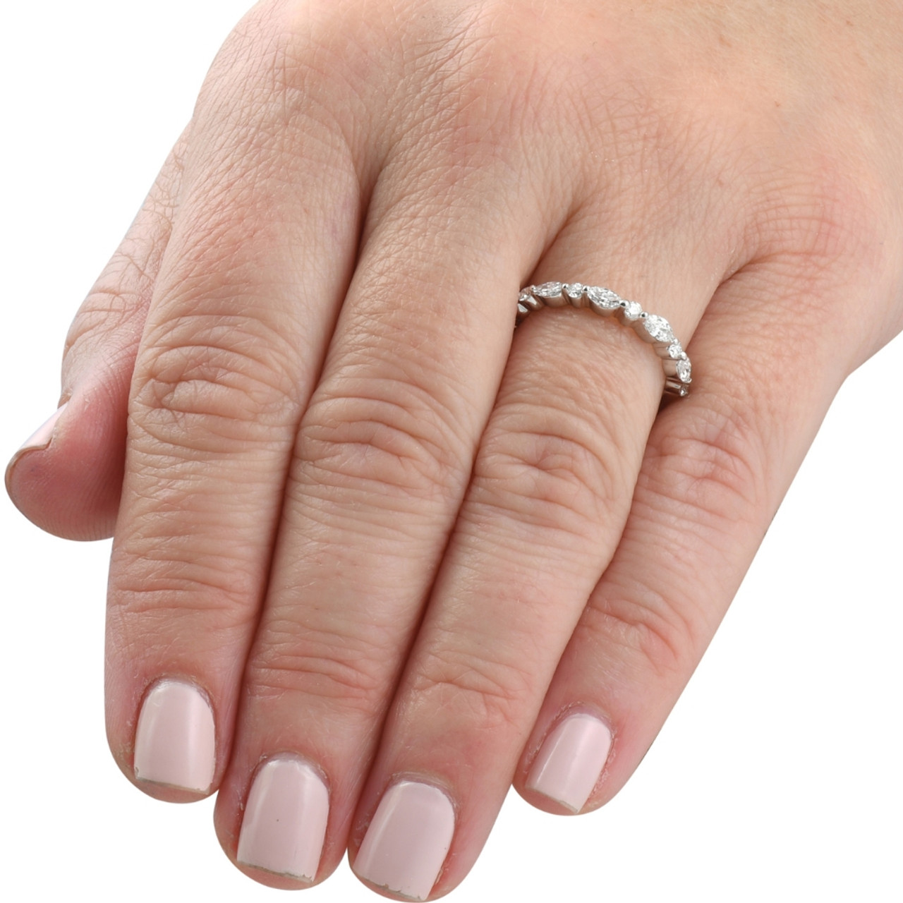 1/2Ct Marquise Cut Wedding Ring Anniversary Band 14k Gold Lab Grown (G-H, VS2-SI1) 1/2Ct Marquise Cut Wedding Ring Anniversary Band 14k Gold Lab Grown (G-H, VS2-SI1)