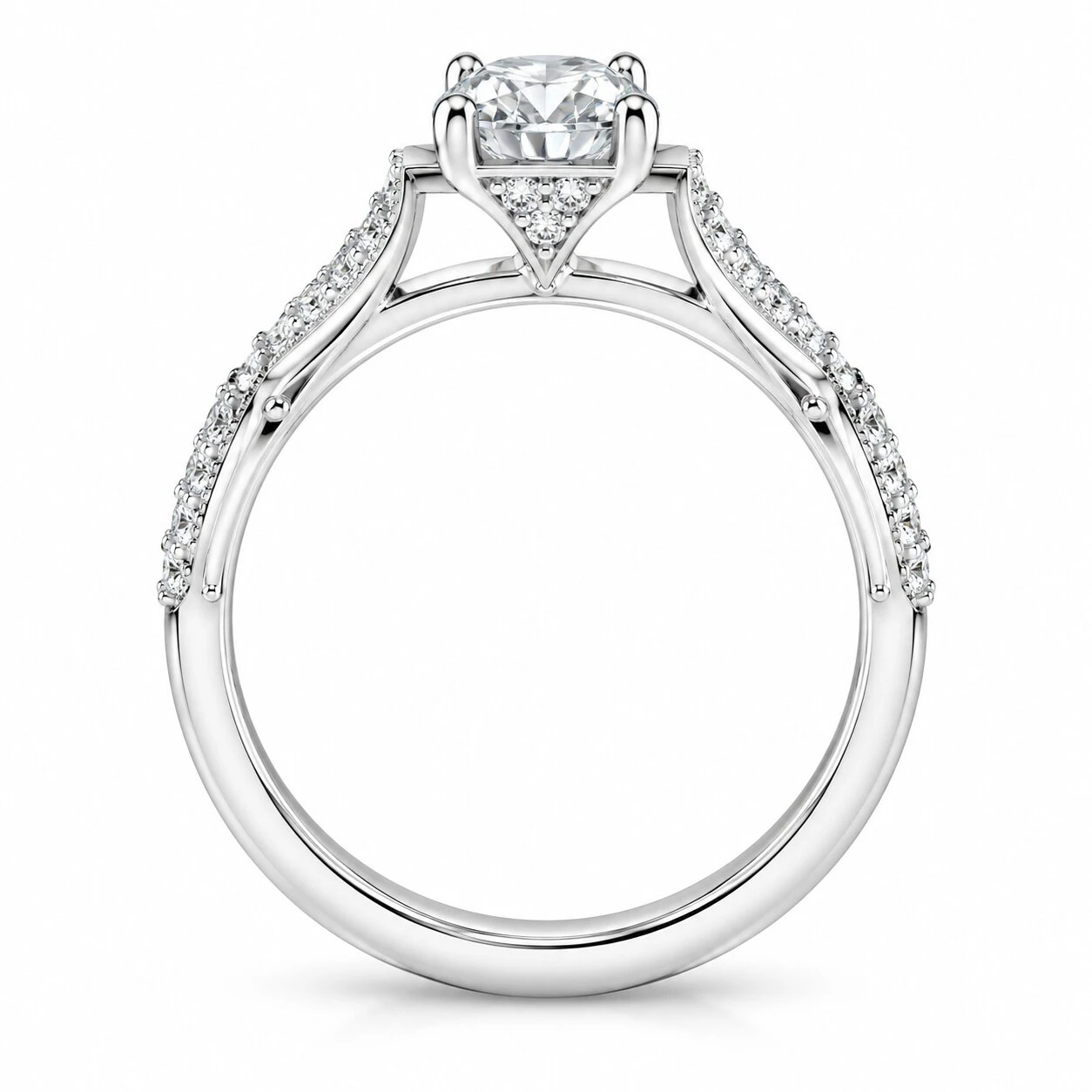 2 1/4Ct Marquise Halo Nature Inspired Lab Grown Diamond Engagement Ring 14k Gold (G-H, VS2-SI1)
