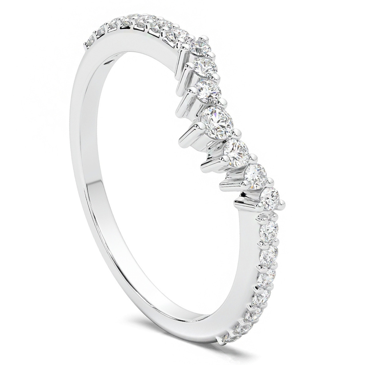 1/3Ct Round Cut Wedding Ring Anniversary Band 14k Gold Lab Grown (G-H, VS2-SI1) 1/3Ct Round Cut Wedding Ring Anniversary Band 14k Gold Lab Grown (G-H, VS2-SI1)