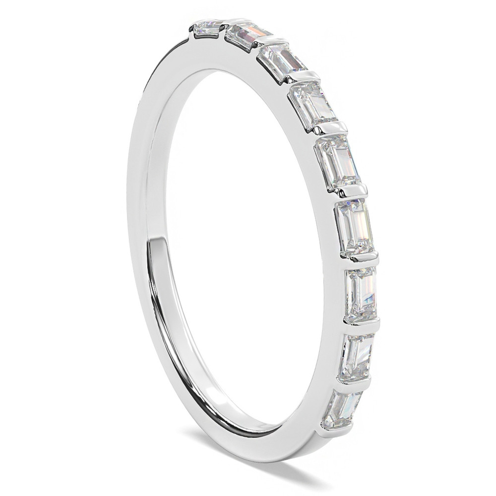 1/3Ct Baguette Cut Wedding Ring Anniversary Band 14k Gold Lab Grown (G-H, VS2-SI1)