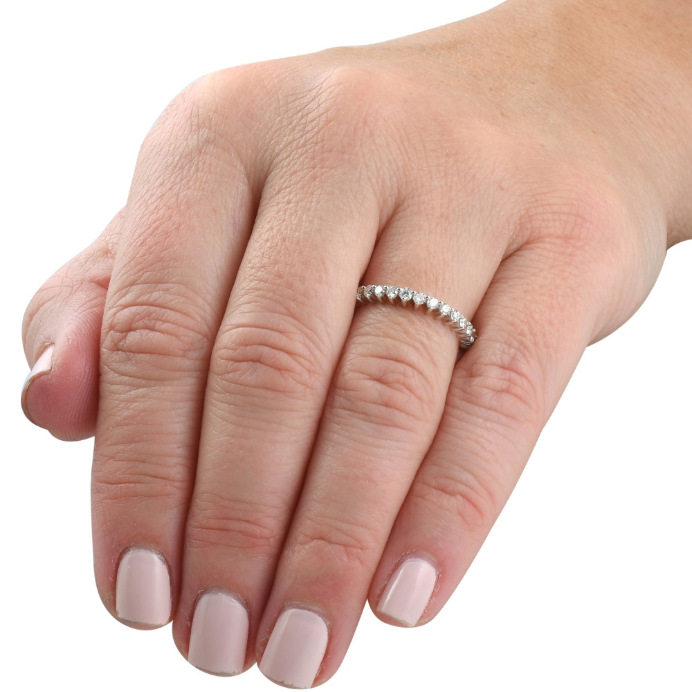 3/8Ct Round Cut Designed Anniversary Band 14k Gold Lab Grown (G-H, VS2-SI1)