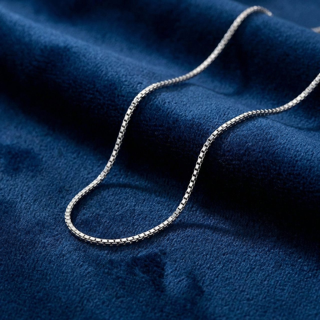 14k Gold 18" Solid Box Chain With Lobster Clasp