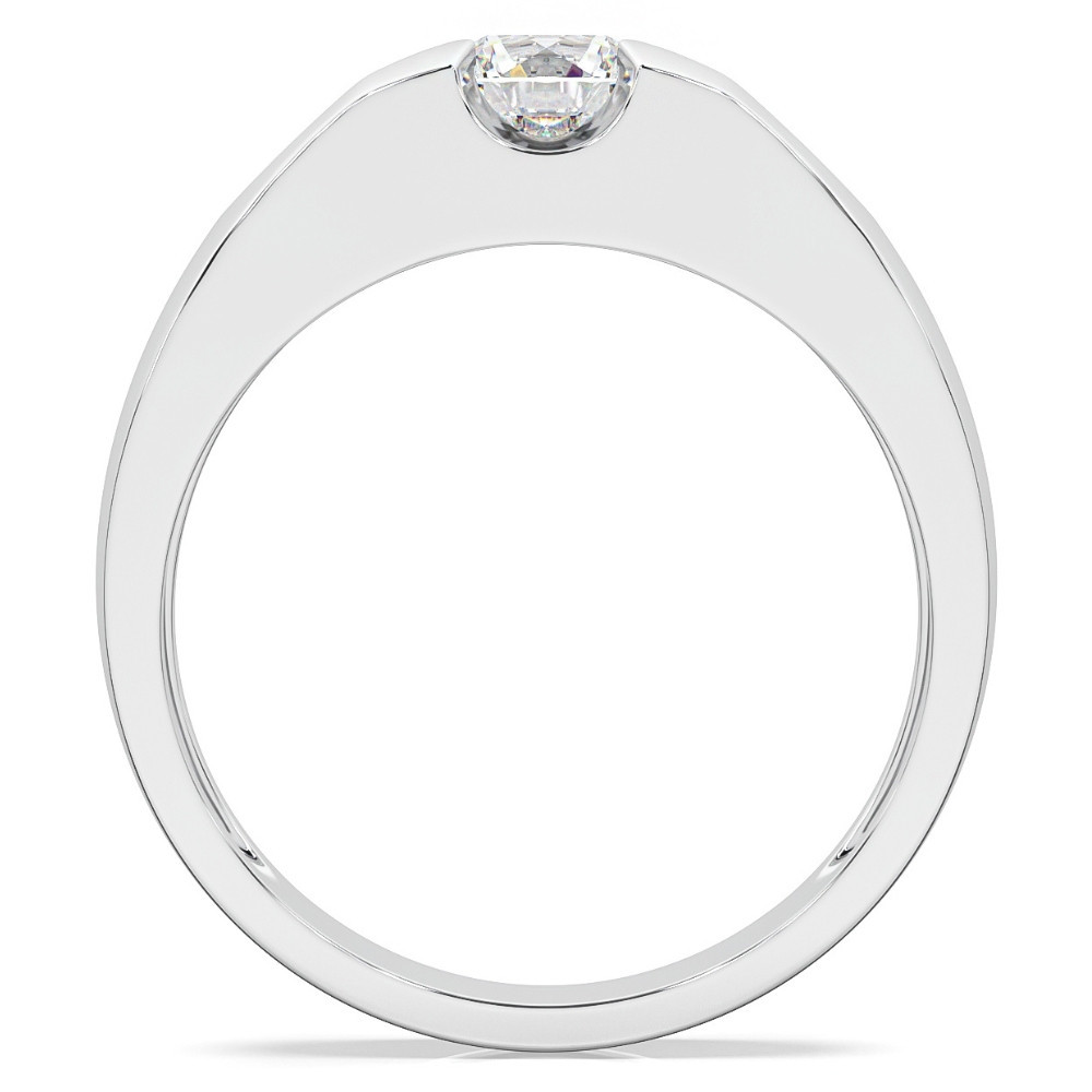 Men's 3/4Ct Solitaire Diamond Wedding Anniversary Ring 14k Gold Band Lab Grown (G-H, VS2-SI1)