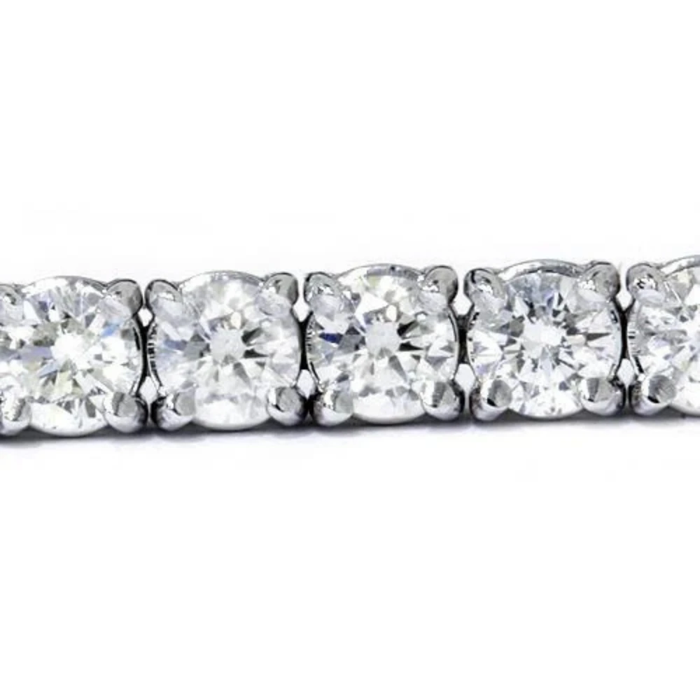 9 TCW 14k White Gold Diamond Round Cut Tennis Bracelet (F-G, VS)