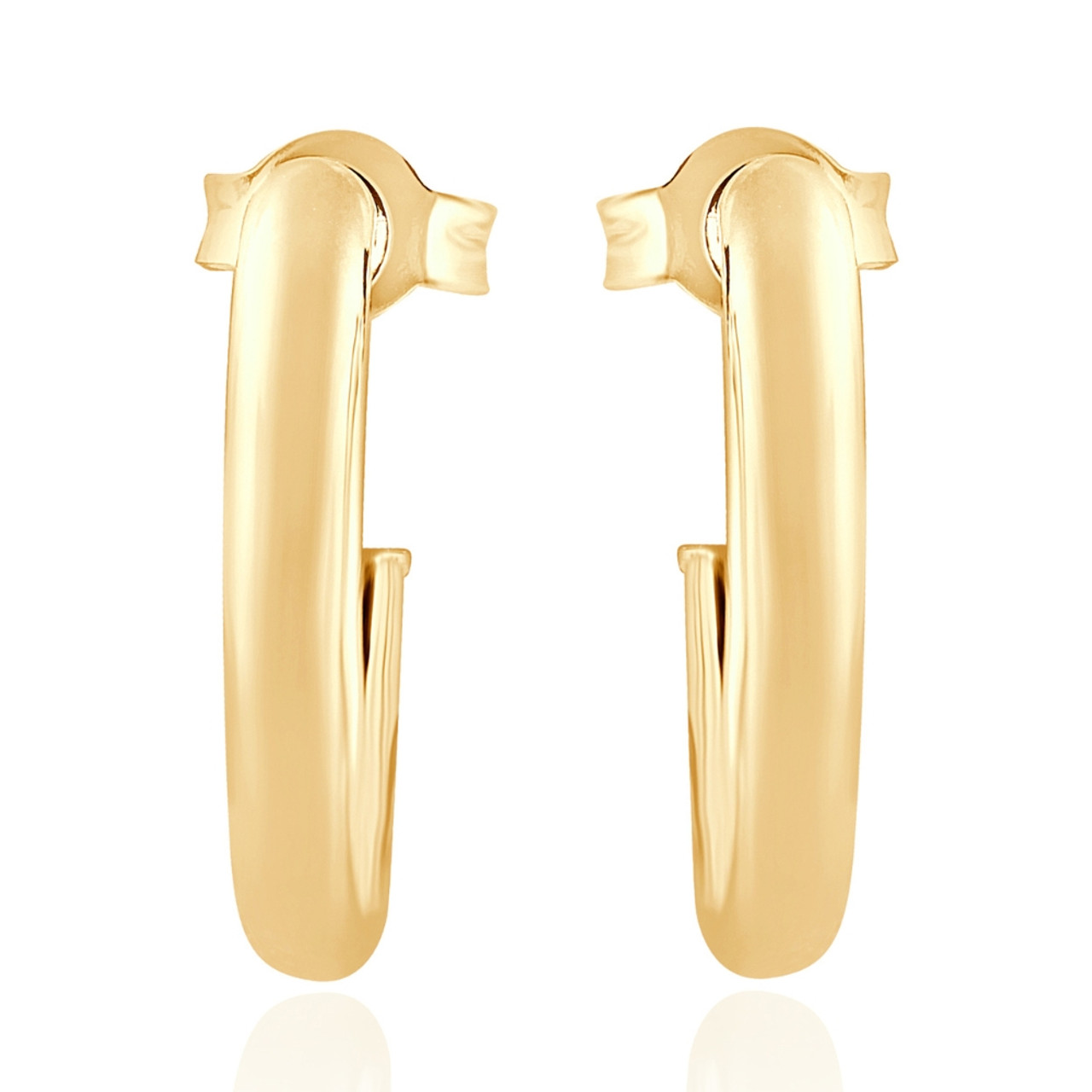 Pin on gold earrings