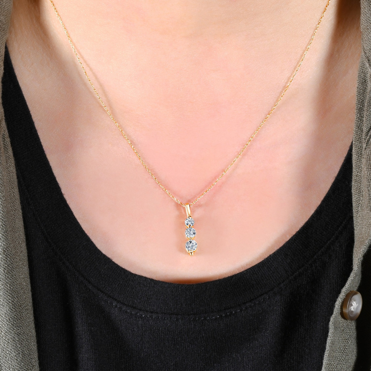 Old Mine Cut Diamond Pendant on 18kt Yellow Gold Chain – Andria Barboné  Jewelry