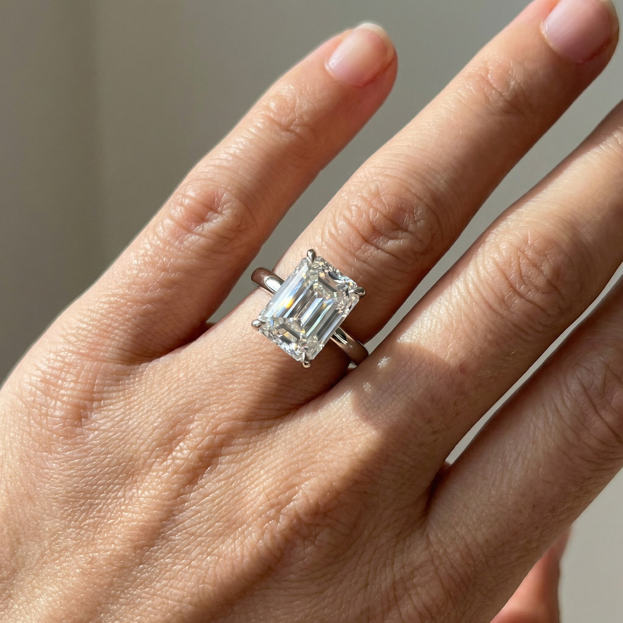 Certified 4.00Ct Radiant Cut Diamond Engagement Ring White Gold Lab Grown (G-H, VS)