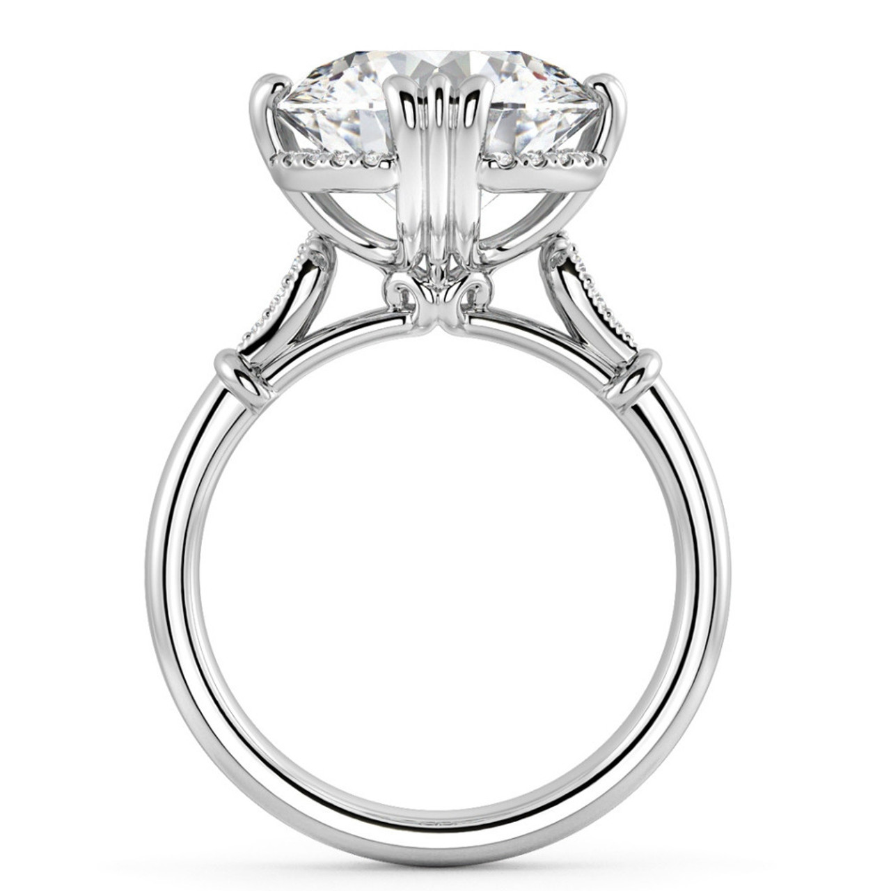 Certifed 5 1/2Ct Round Diamond Engagement Ring 14k Gold Lab Grown (G-H, VS2-SI1) Certifed 5 1/2Ct Round Diamond Engagement Ring 14k Gold Lab Grown (G-H, VS2-SI1)