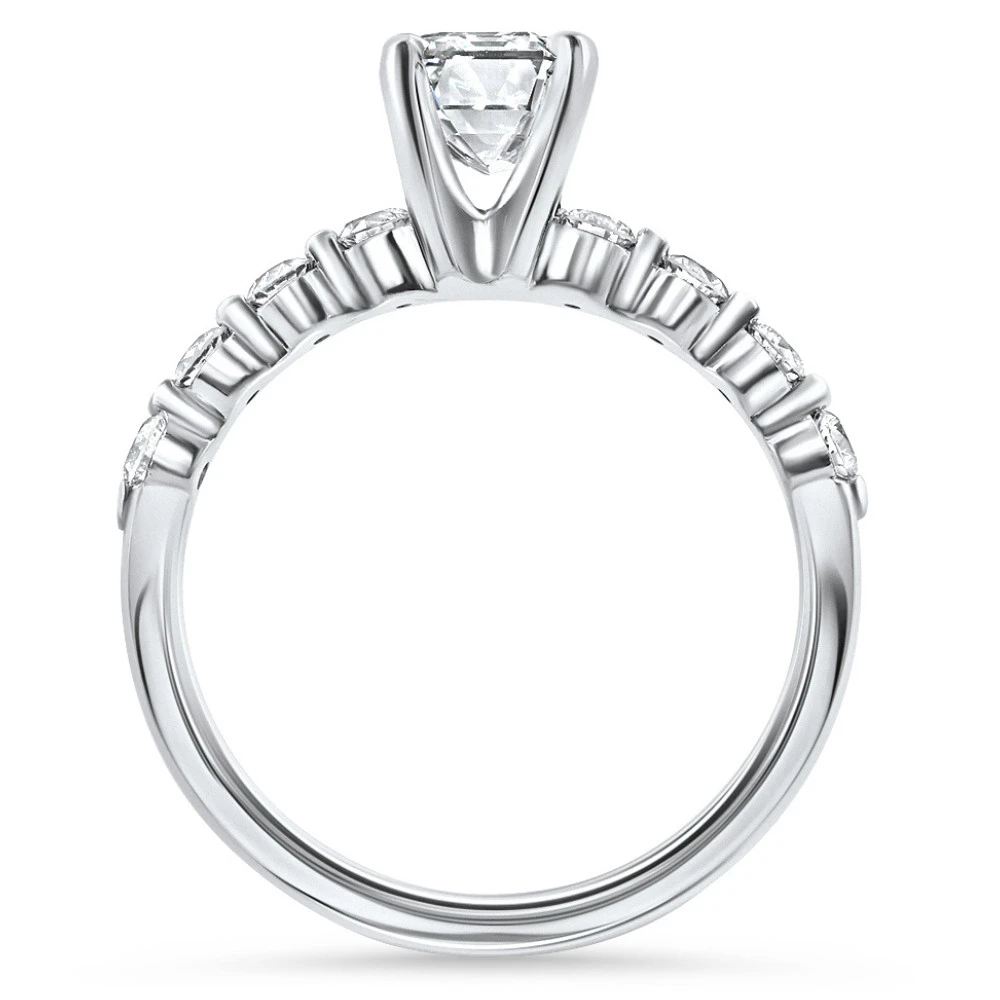 Certified 2 1/3Ct Emerald Cut Diamond Engagement Ring 14k Gold Lab Grown (F-G, VS2-SI1)