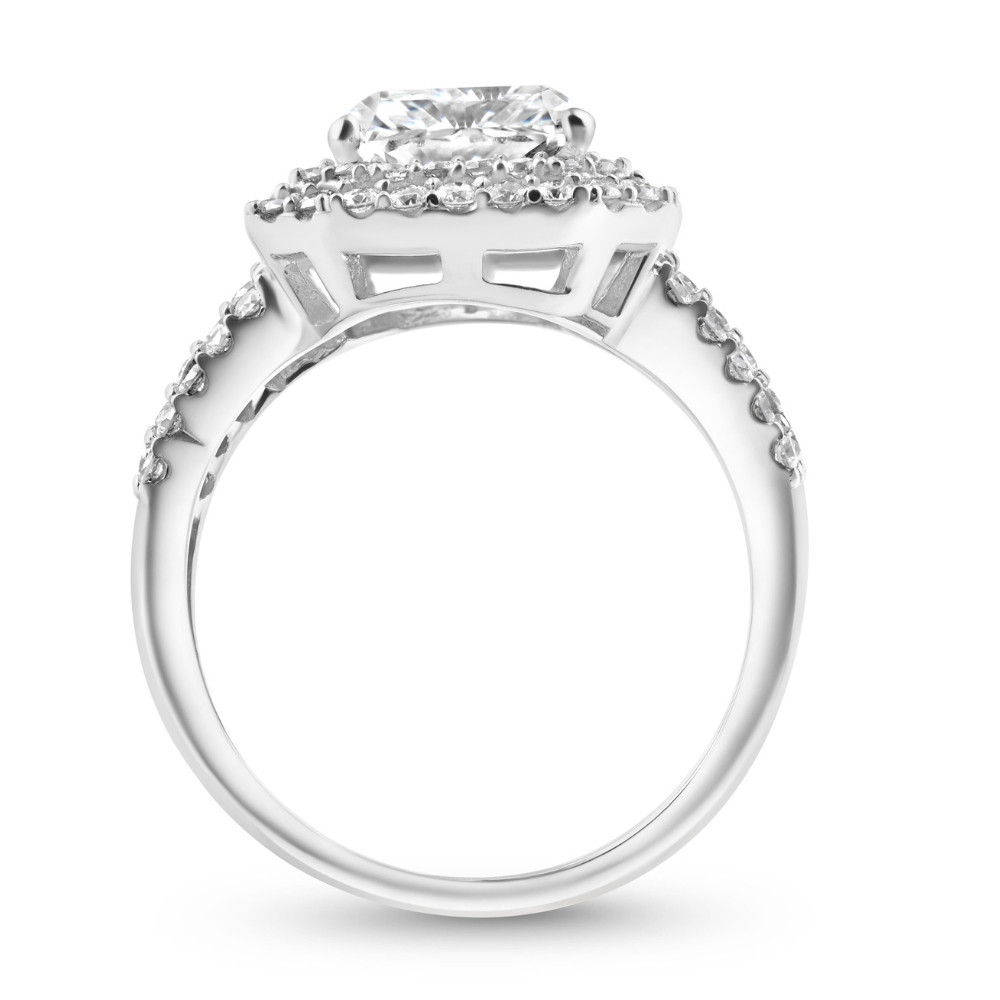 Certified 4 1/2Ct Radiant Cut Diamond Engagement Ring 14k Gold Lab Grown (G-H, VS)