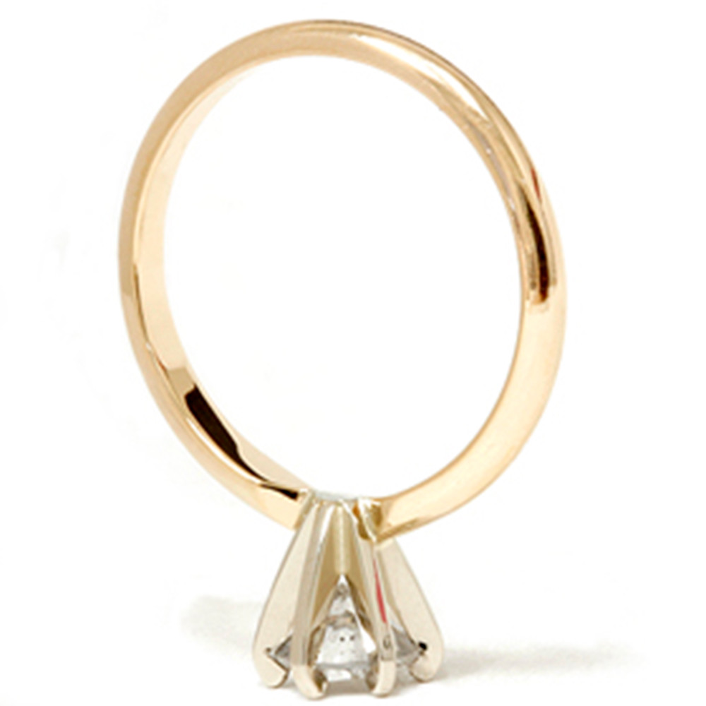 14k Yellow Gold 3/4ct Round Solitaire Diamond Engagement Ring (G-H, I1)