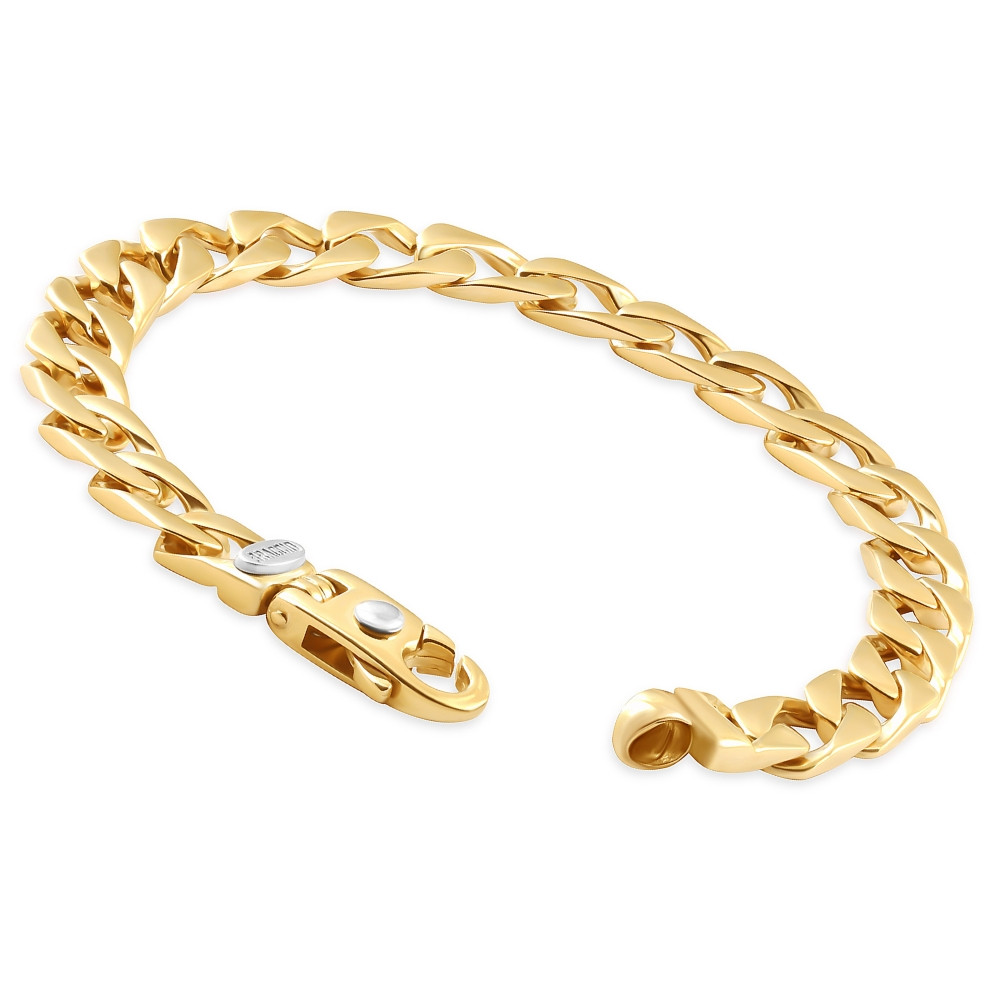 Men's Cuban 14k Yellow Gold Solid Heavy 9mm Link Bracelet 8.5"