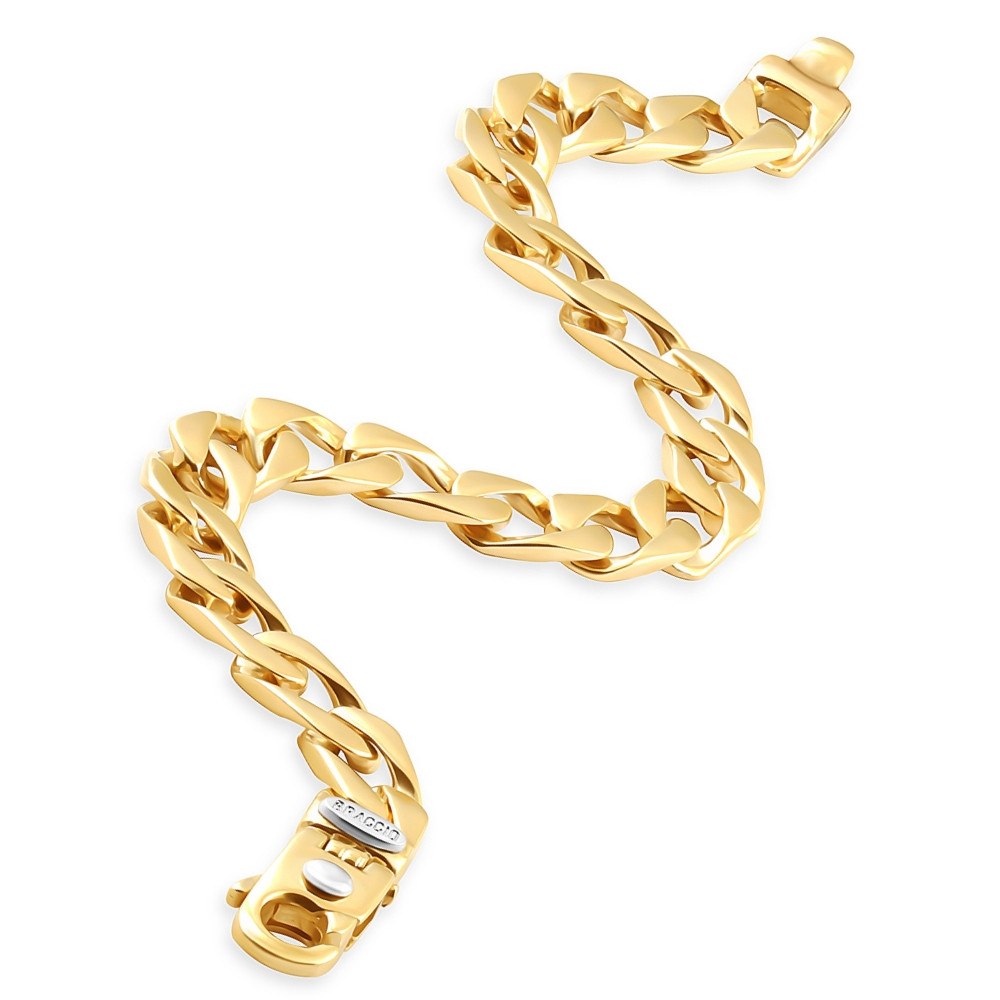 Men's Cuban 14k Yellow Gold Solid Heavy 9mm Link Bracelet 8.5"