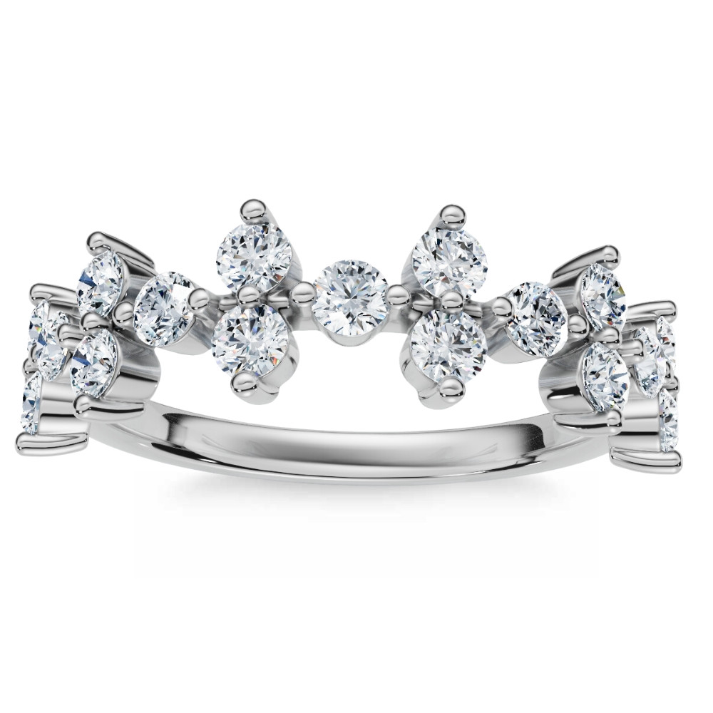 1/2Ct Round Diamond Wedding Ring Stackable Wedding Band 14k Gold Lab Grown (F-G, VS)