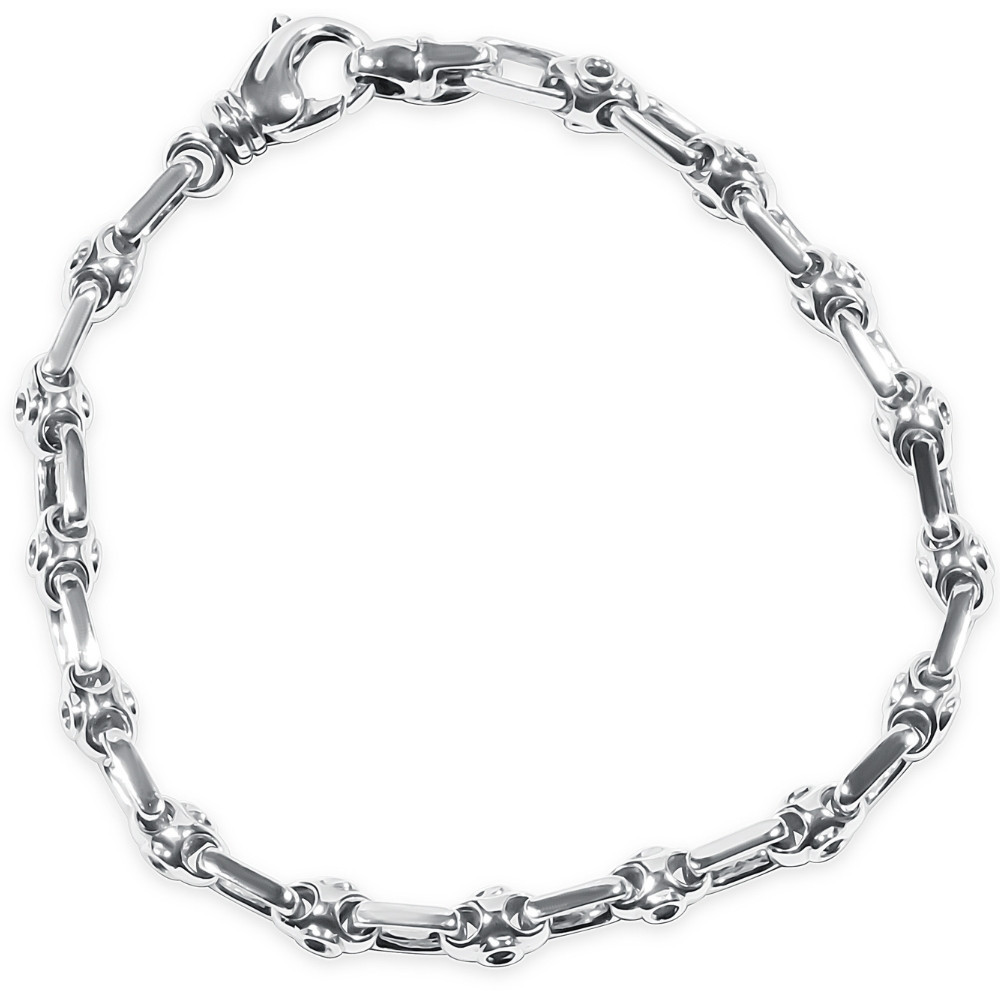 Men's Designer Mariner Link 14k Gold (19gram) or Platinum (30gram) 5mm Bracelet 8.5"