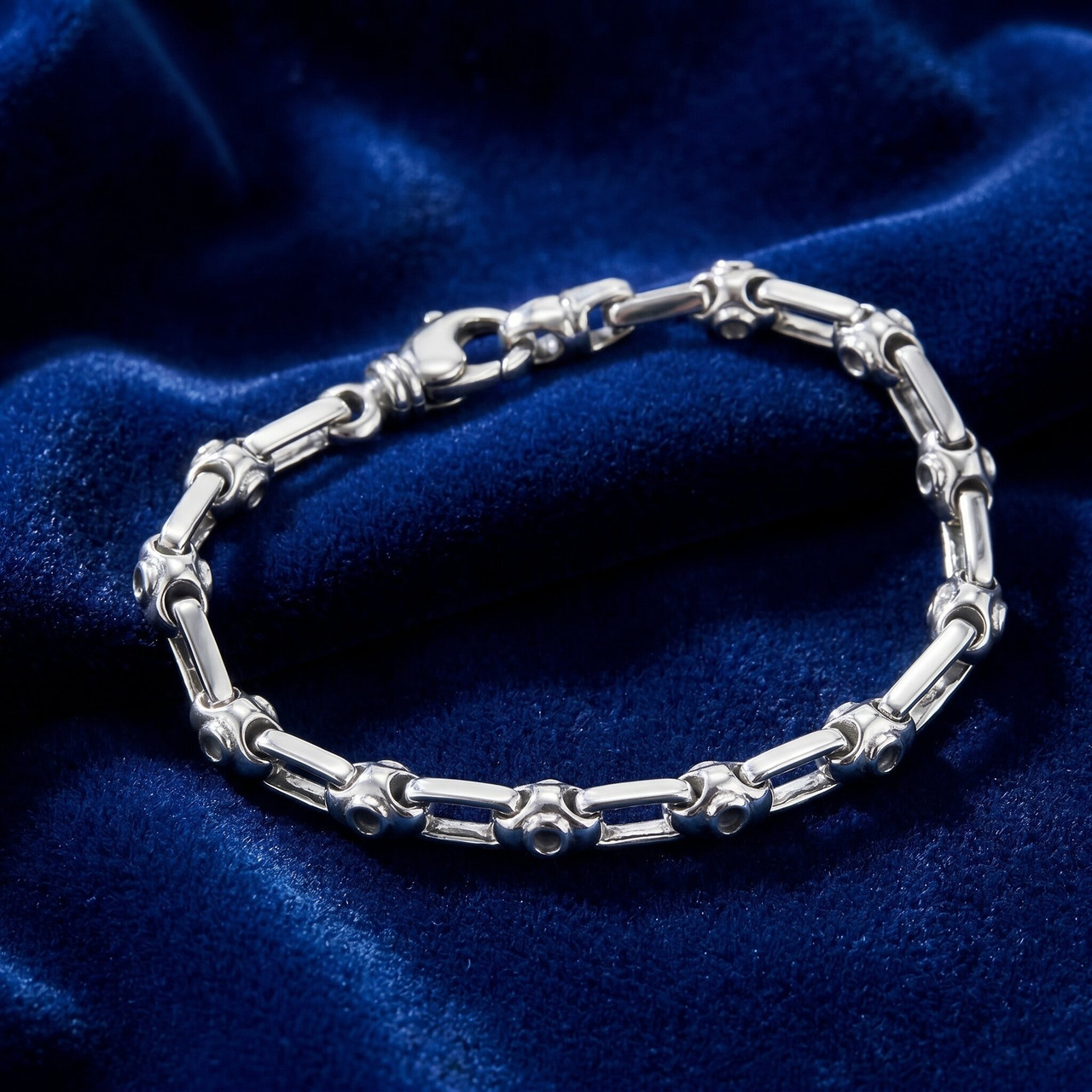 Men's Designer Mariner Link 14k Gold (19gram) or Platinum (30gram) 5mm Bracelet 8.5"