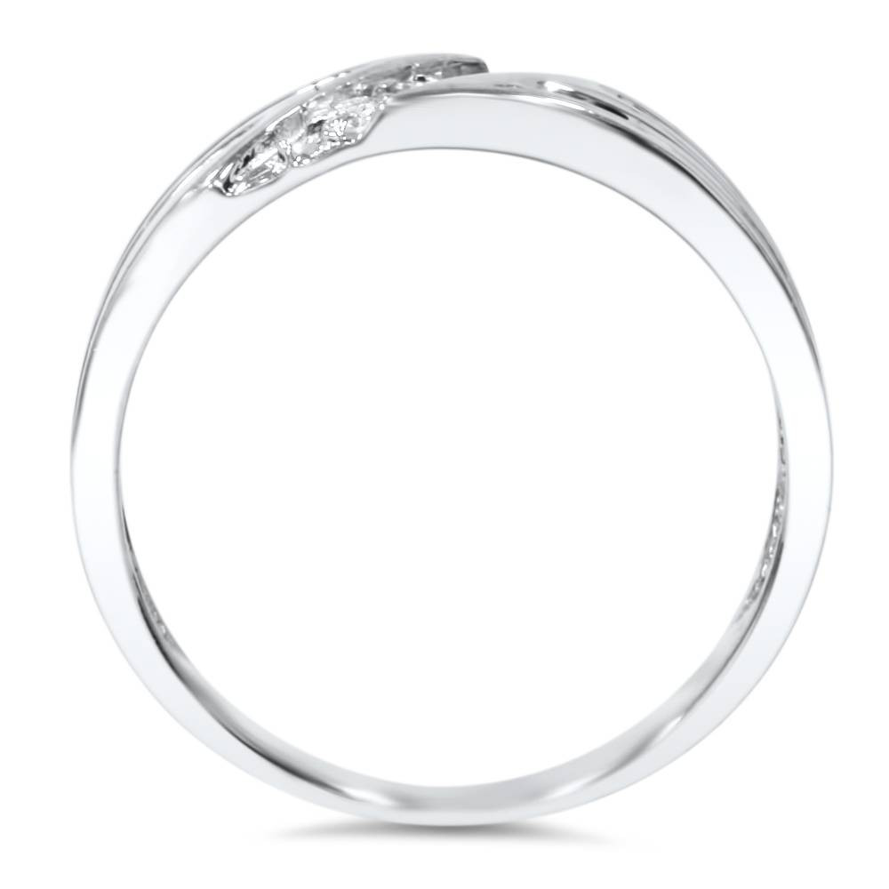 Mens Real Diamond 14k White Gold Wedding Ring Band New (G-H, I2-I3)
